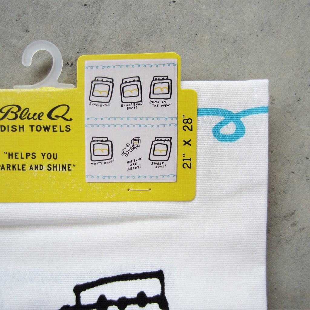 Printed Dish Towel: Hot Buns Are Ready – MASS MoCA