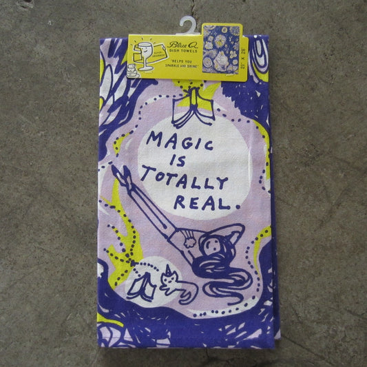 Printed Dish Towel: Magic is Totally Real