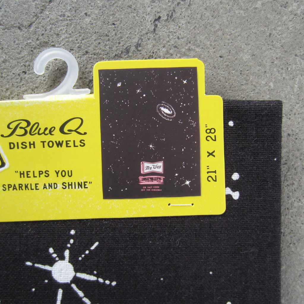 Printed Dish Towel: My Way or Fast Food off the Highway