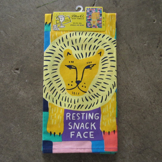 Printed Dish Towel: Resting Snack Face