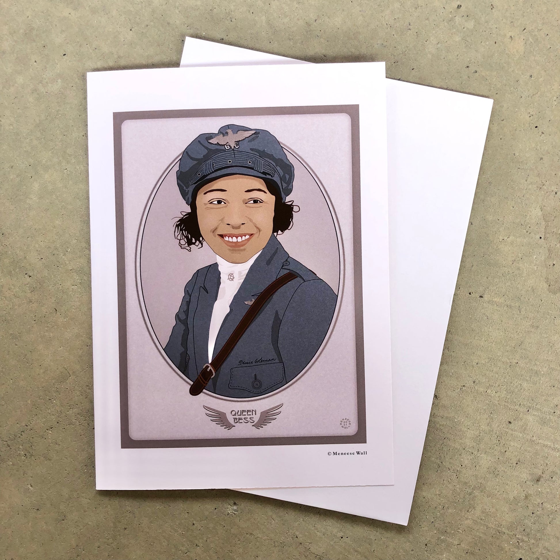 Bessie Coleman Illustrated Portrait Coffee Mug by Illustrated