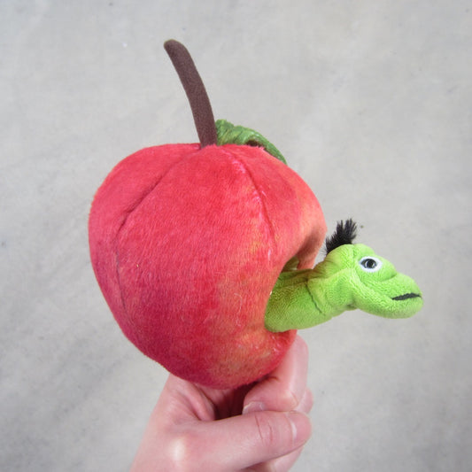 Finger Puppet: Worm in Apple