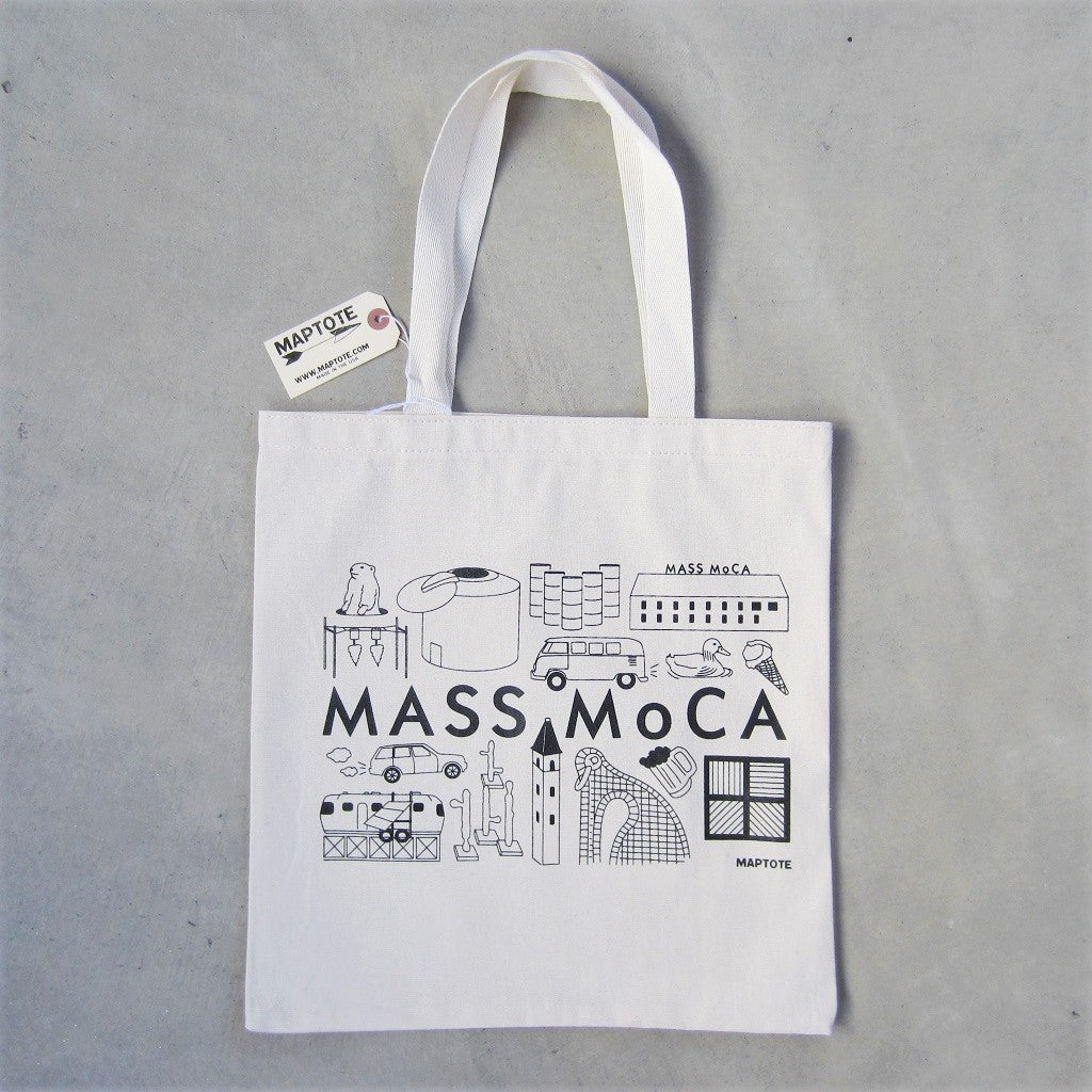 MASS MoCA Canvas Tote Bag: Museum Icons