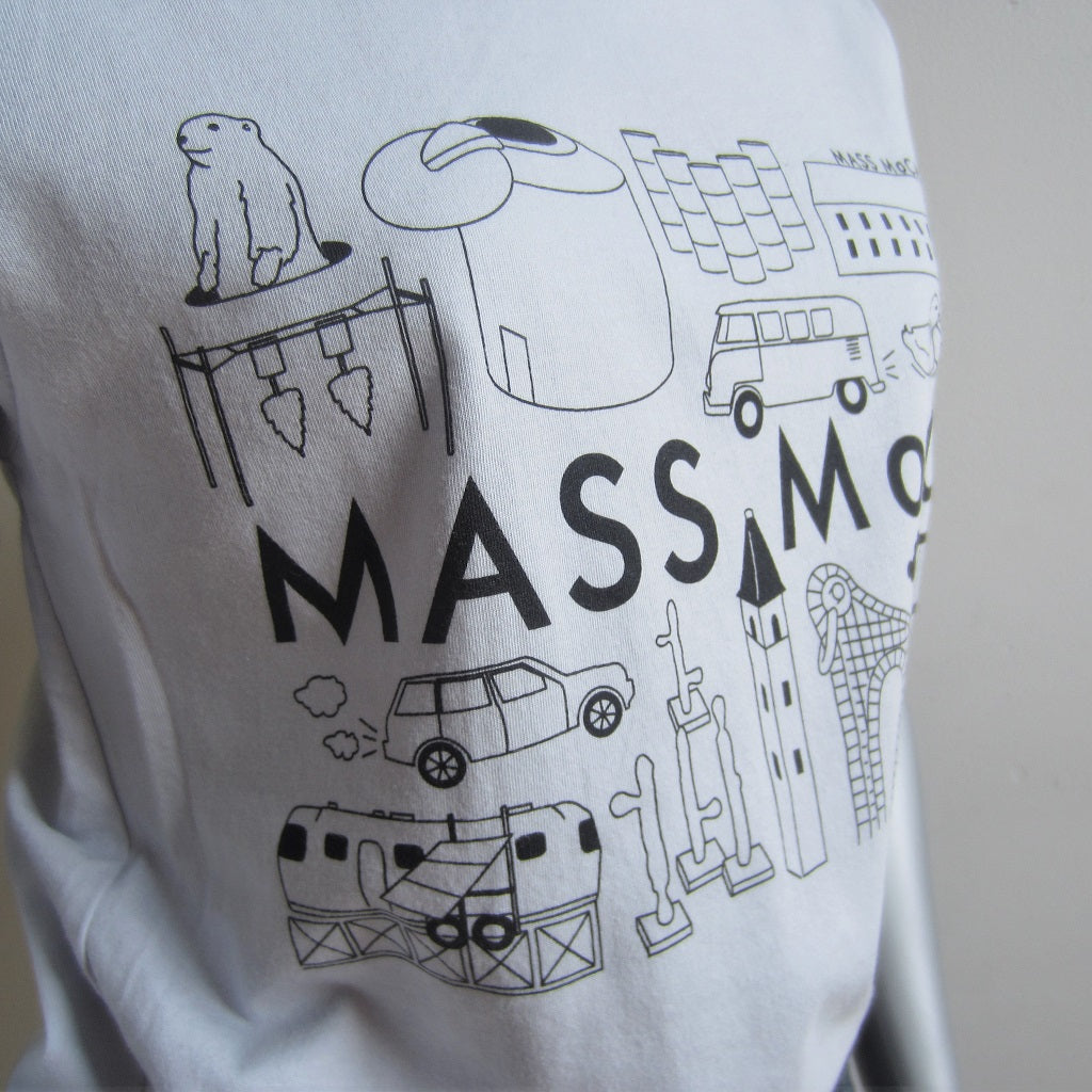 MASS MoCA Silver Icons T-Shirt: Unisex