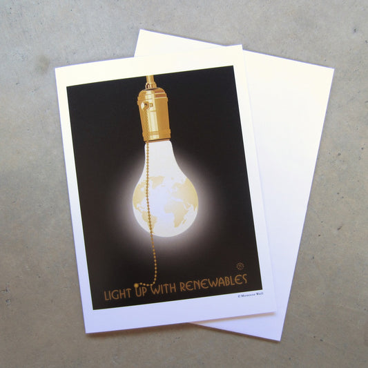 Greeting Card: Light Up with Renewables