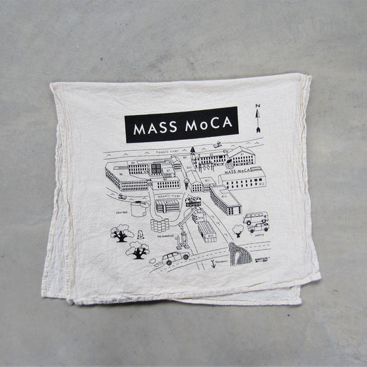 MASS MoCA Museum Map Tea Towel