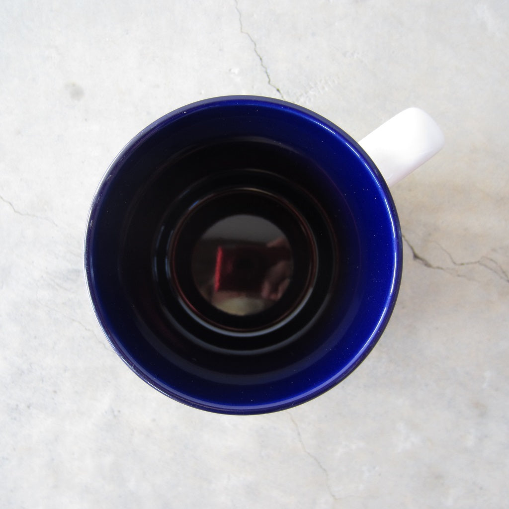 MASS MoCA Paint Drip Mug: Dark Blue