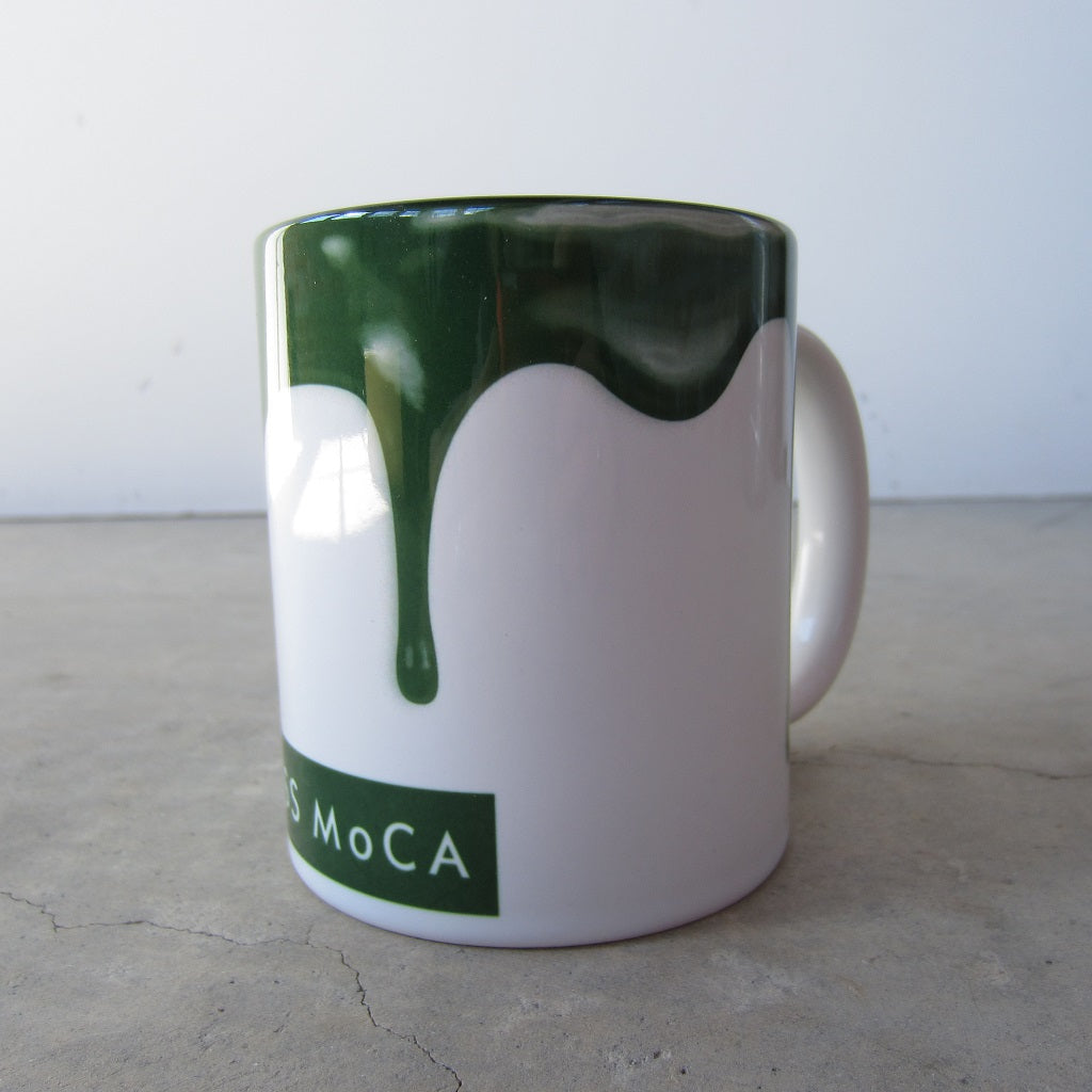 MASS MoCA Paint Drip Mug: Dark Green