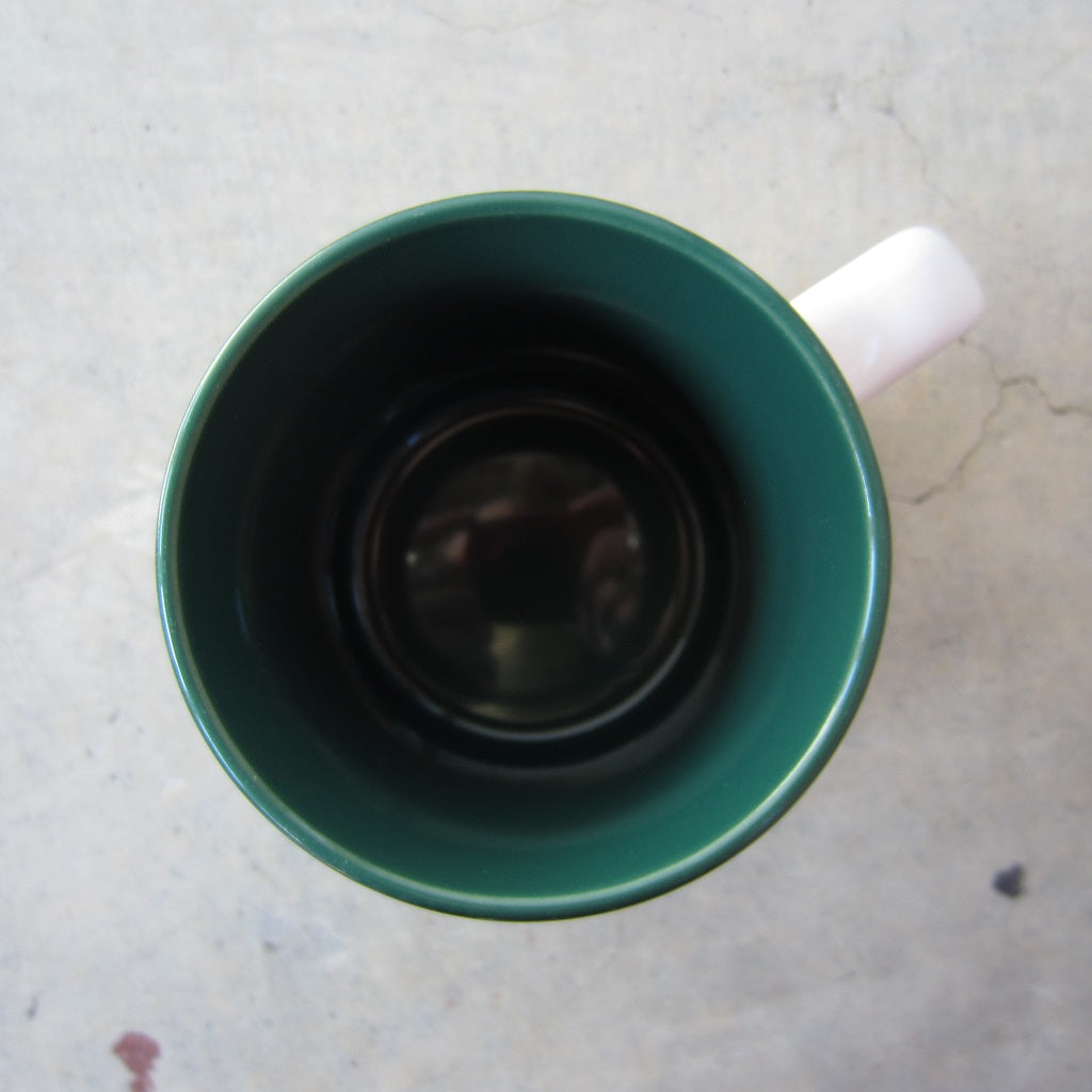 MASS MoCA Paint Drip Mug: Dark Green