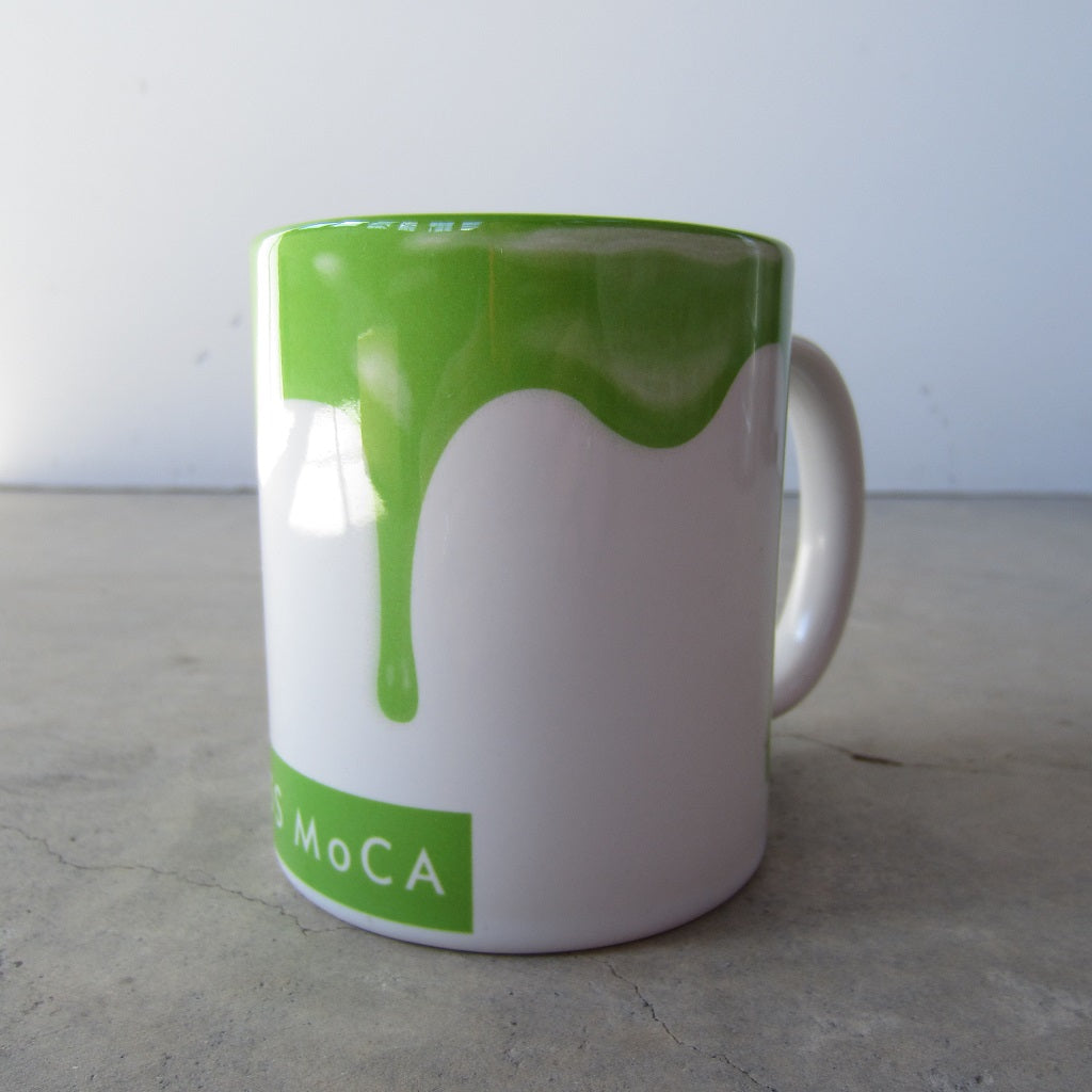 MASS MoCA Paint Drip Mug: Light Green