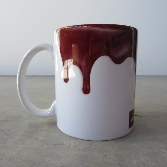 MASS MoCA Paint Drip Mug: Maroon