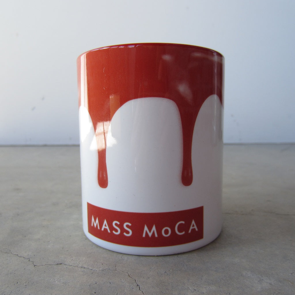 MASS MoCA Paint Drip Mug: Red