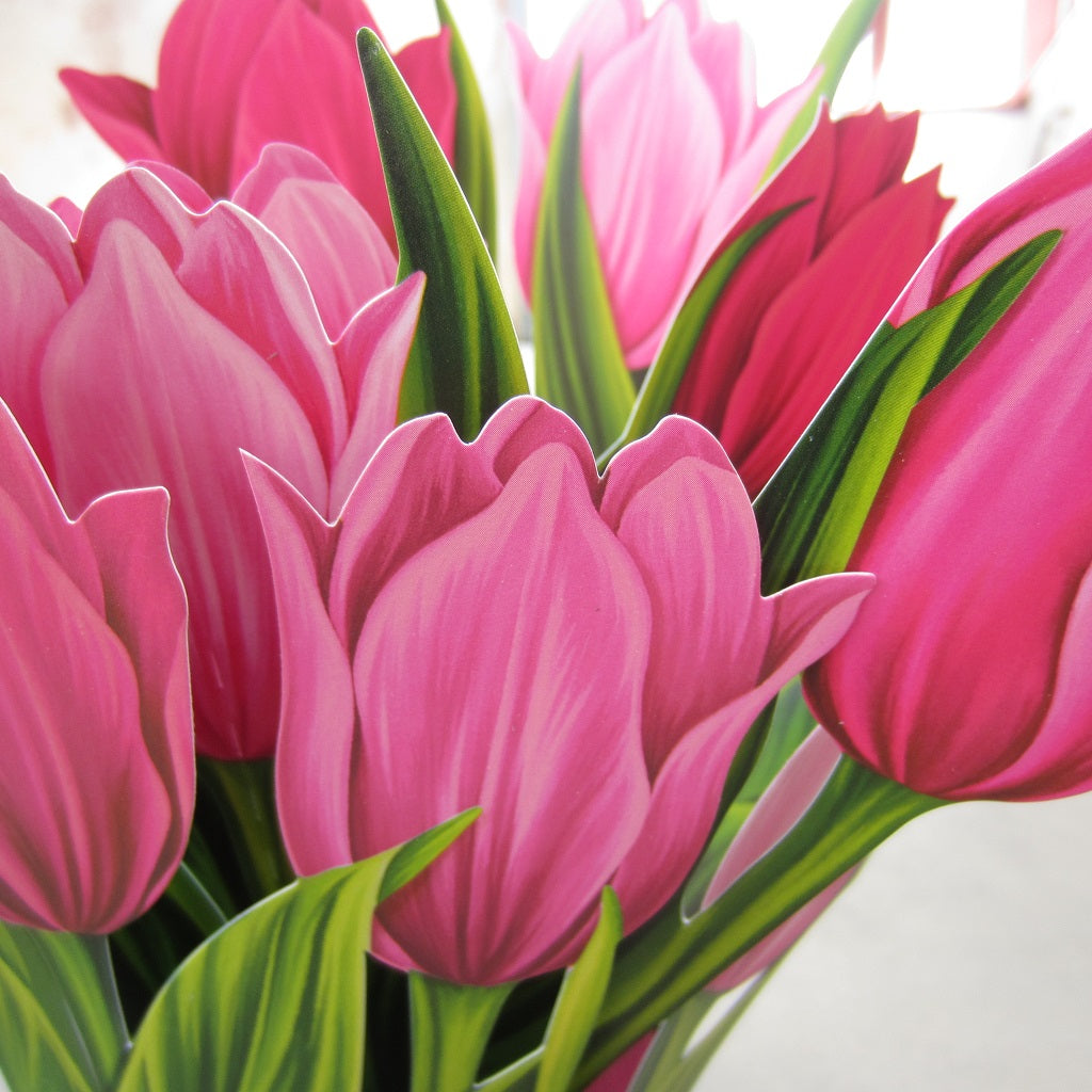 Paper Bouquet: Pink Tulips