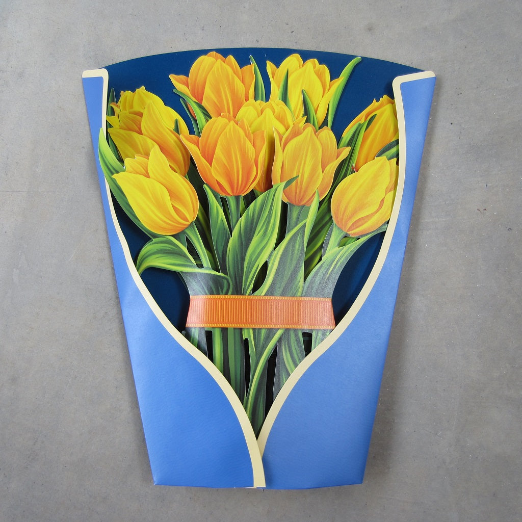 Paper Bouquet: Yellow Tulips