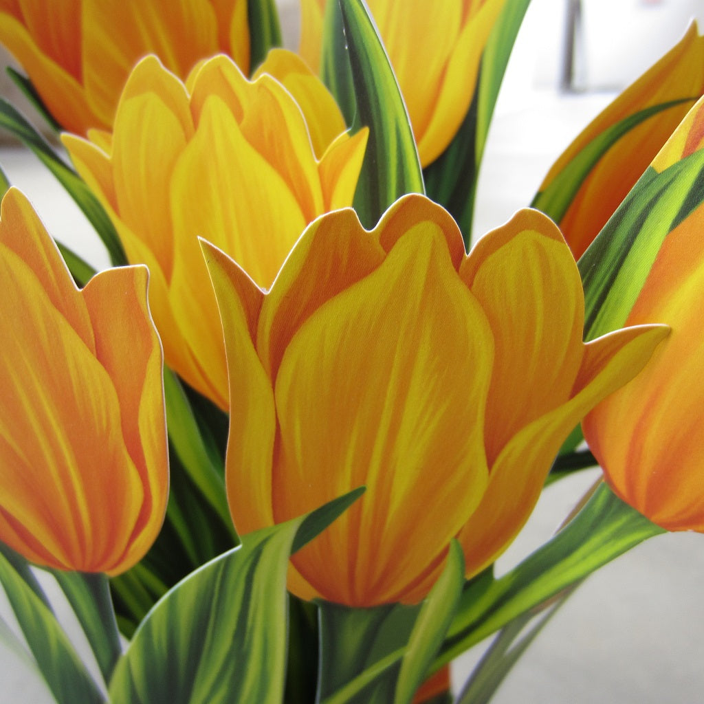 Paper Bouquet: Yellow Tulips
