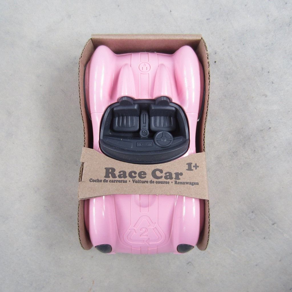Recycled Plastic Race Car: Pink