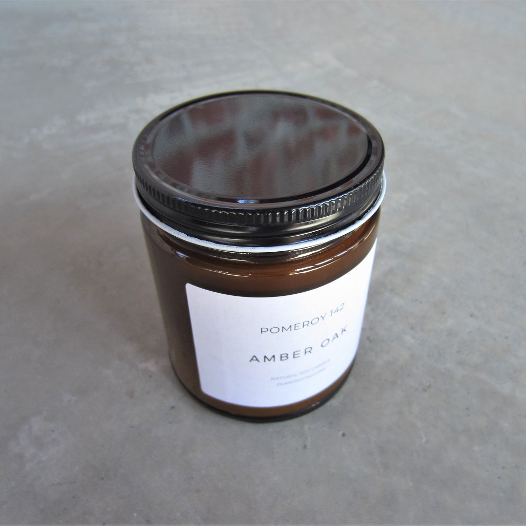 Natural Soy Candle: Amber Oak
