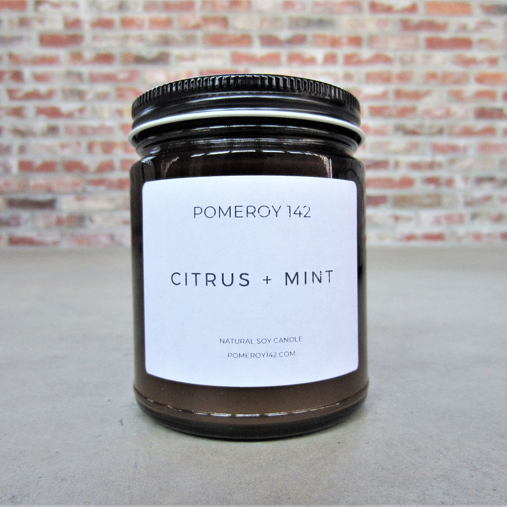 Natural Soy Candle: Citrus and Mint