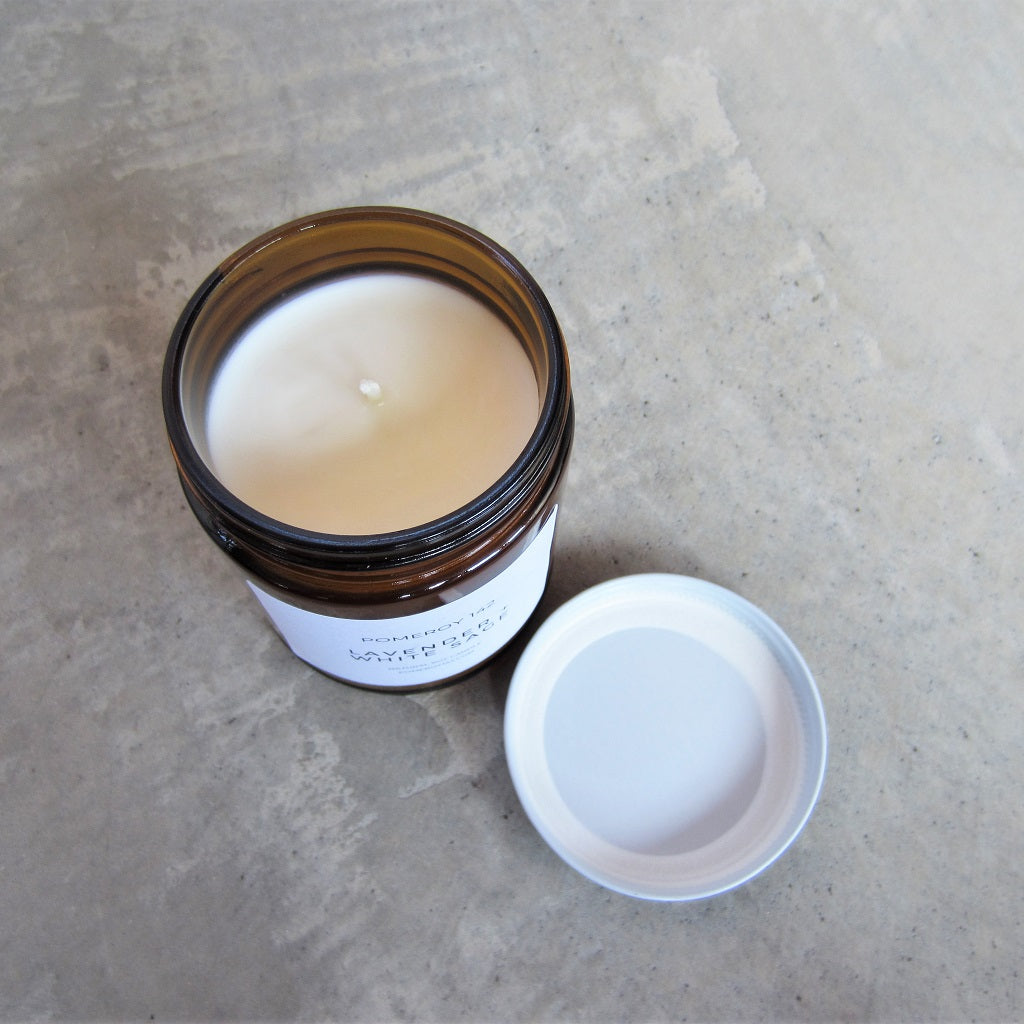 Natural Soy Candle: Lavender and White Sage
