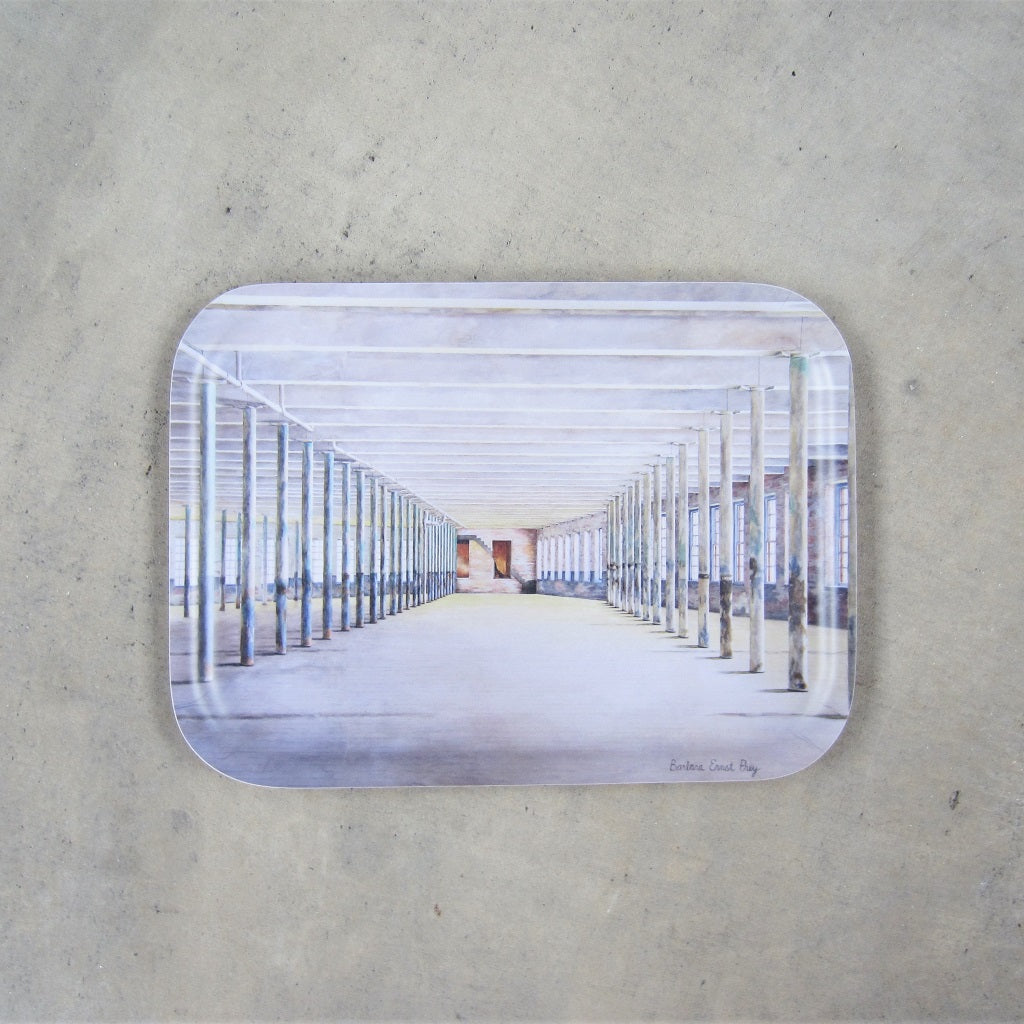 MASS MoCA Wooden Tray: Barbara Prey Watercolor - Medium