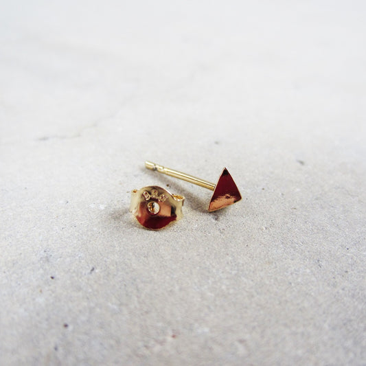 Abstract Studs: Gold Pyramids