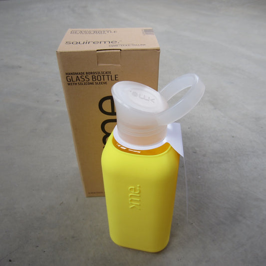 Glass Bottle with Silicone Sleeve - Yellow