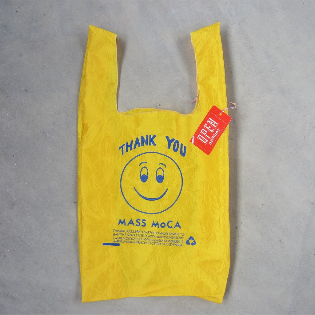 MASS MoCA Thank You Bag: Yellow Smiley