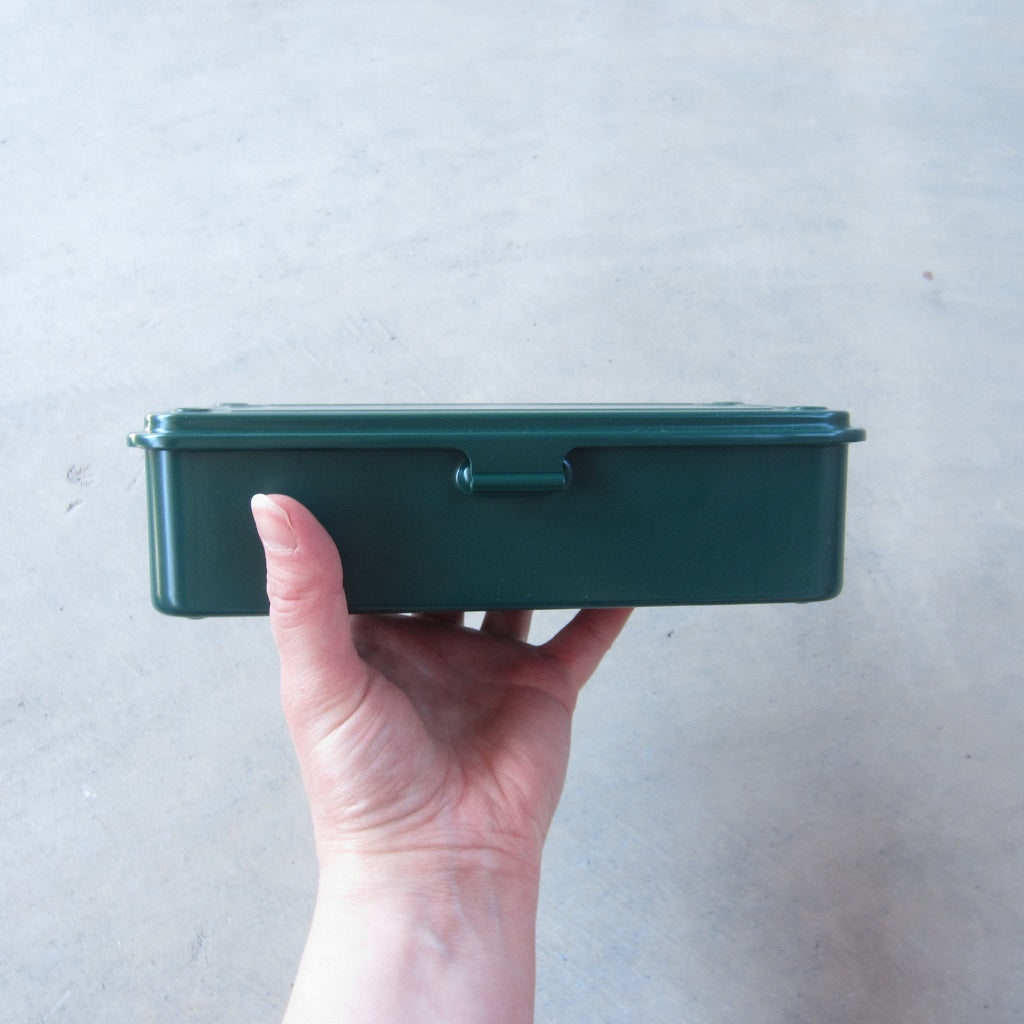 TOYO Steel Stackable Storage Box T-190: Antique Green