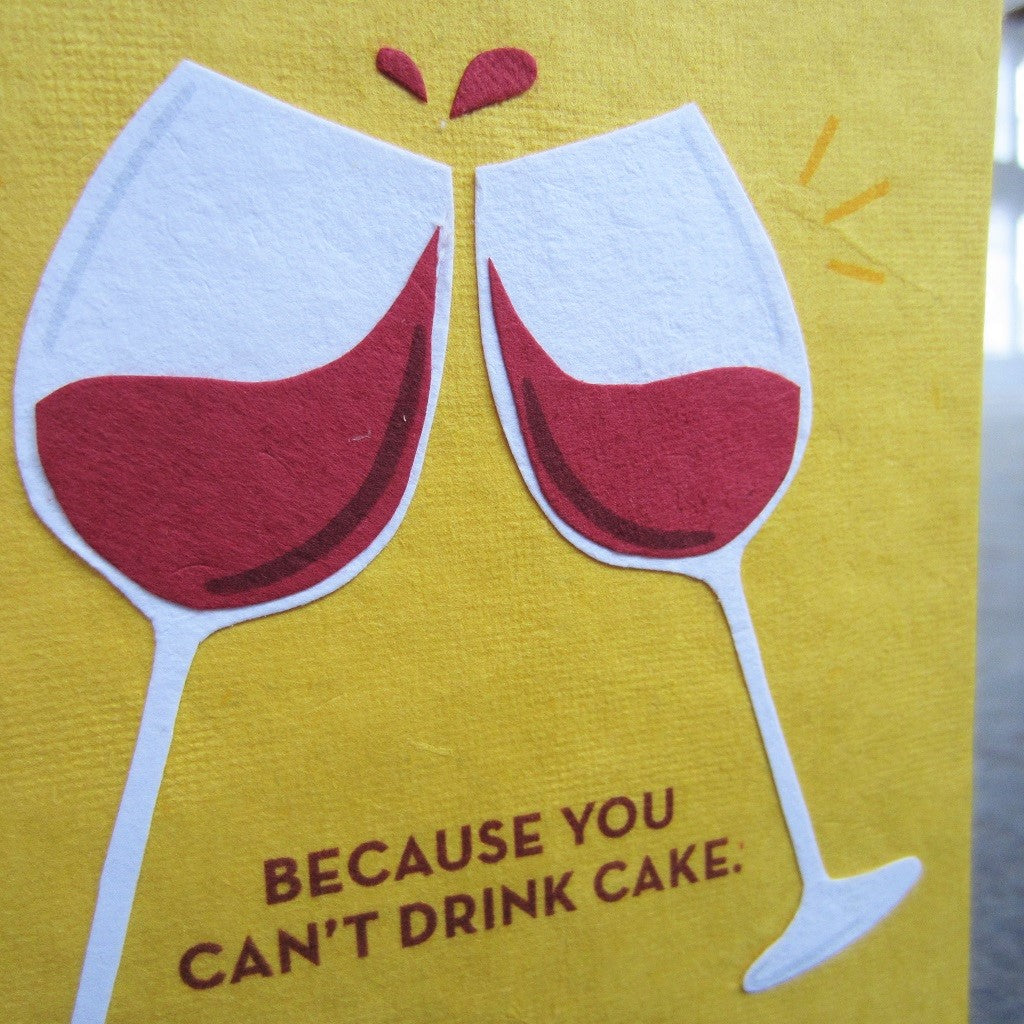 Greeting Card: Wine Birthday