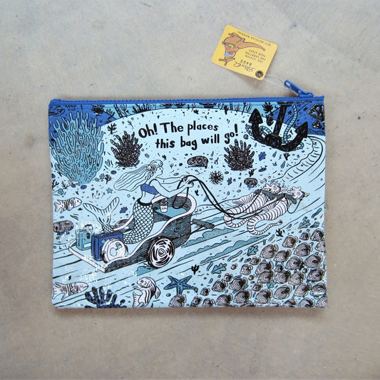 Zipper Pouch: Oh! The Places This Bag Will Go!