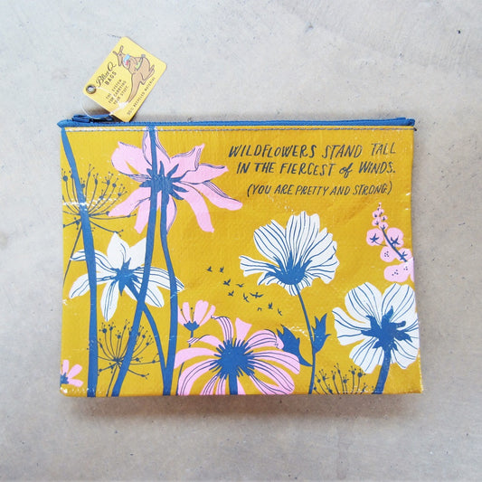 Zipper Pouch: Wildflowers Stand Tall